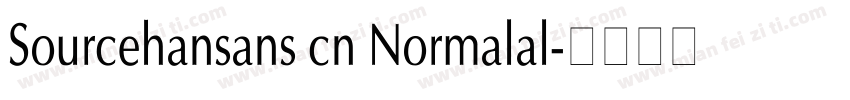 Sourcehansans cn Normalal字体转换